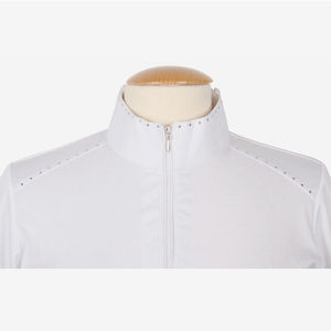 2025 ropa ecuestre de media cremallera para mujer, capa Base que absorbe el sudor, camisas de malla para montar a caballo para mujer de Standard International - Product Image 3