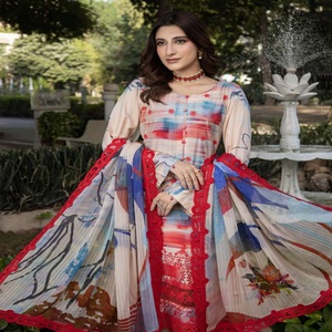 Dr Haris Vol SAMAR Trajes indios de 3 piezas para mujer Vestido maxi de viscosa de lujo con vestidos indios de boutique con estilo Salwar Kameez - Product Image 3