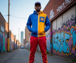 2025 Hot Sale Custom Nylon Tracksuit | Windbreaker Jacket <b>Pants</b> Set Custom Logo Breathable Nylon Tracksuit for Gym & Casual - Product Image 2