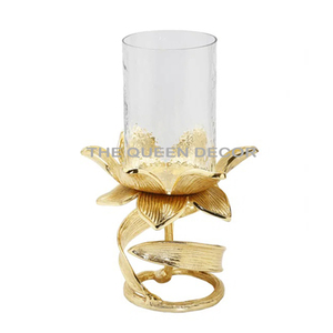 Bougeoir en aluminium métal de forme ronde finition argentée texture martelée Bougeoir votif de haute qualité martelé haut tendance - Product Image 4