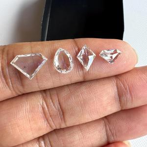 Diamantes de Corte Rosa en Forma de Trillón, Cultivados en Laboratorio, con Certificación IGI, para Joyería Personalizada - Product Image 1