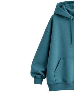 Conjunto de Sudadera con Capucha y Pantalones Deportivos Azul Verde Personalizado para Mujer, Sudadera de Forro Polar con Pantalones a Juego, Ropa Casual de Invierno - Product Image 4