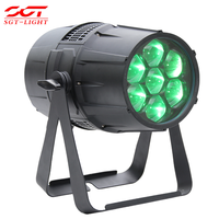 Projecteur de scène extérieur Zoom Wash Light 7x40W RGBW étanche avec gradation fluide pour application en lieux de spectacle en direct