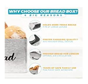 Juego de 3 contenedores de almacenamiento galvanizados cuadrados, organizadores funcionales elegantes, perfectos para casas rústicas y casas modernas - Product Image 4