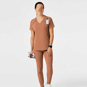 Uniforme médico Enfermera Manga corta Custom Scrubs Uniforme Conjuntos - Product Image 1