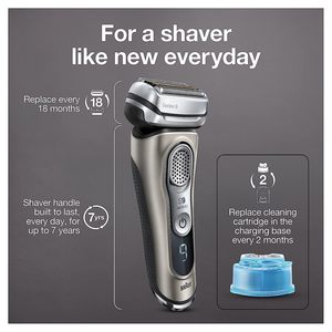 Rasoir électrique rechargeable 3-en-1 de dernière génération pour hommes, rasoir sans fil avec station de charge, étui de voyage, étanche IPX7 - Product Image 6