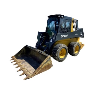 2019 DEERE 320G Euro 5 CE EPA Mini Skid Steer Loader Vente Utilisé 1-2 Tonnes Petite Chargeuse Sur Pneus Bien Entretenu Composant De Pompe À Noyau - Product Image 1