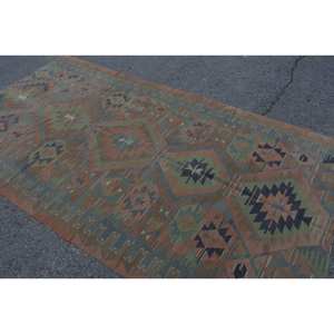 พรมปูพื้นขนแกะสไตล์วินเทจสีเขียวส้มงานปะต่อขนาด55x102ฟุตพรมสี่เหลี่ยมสไตล์ตุรกีสำหรับทางเข้าขนาด9x12 - Product Image 4