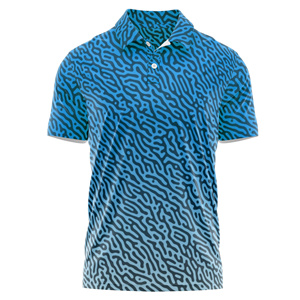 Polo de golf de rendimiento para hombre, transpirable, ligero, mezcla de poliéster/algodón con bordado personalizado e impresión - Product Image 4