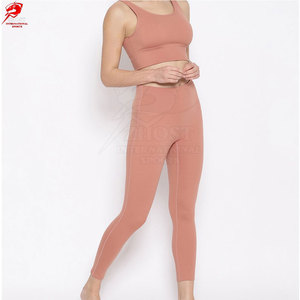 Women Long Sleeve Gym Set Stretch Fit <b>Top</b> <b>and</b> <b>Leggings</b> Ideal for Fitness Workout Gym <b>and</b> Daily Activewear - Product Image 3