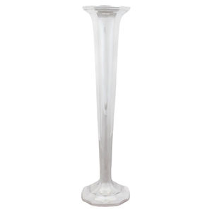 Jarrón de Trompeta de Aluminio Metálico al por Mayor para Centro de Mesa de Boda, Elegante, Alto, Soplado a Mano, Decoración para Eventos, Arreglos Florales, Precio Bajo - Product Image 1