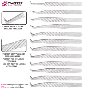 แหนบต่อขนตาสแตนเลสแบบญี่ปุ่นคุณภาพสูงติดโลโก้ได้ตามต้องการ - Product Image 5