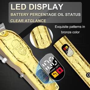 Cortadora de Pelo Profesional para Hombre, Afeitadora Eléctrica Inalámbrica, Recortadora de Barba con Enchufe Estadounidense y Batería - Product Image 2