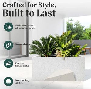 Compre macetas grandes de cerámica modernas para interiores en cualquier jardín o balcón a precios económicos con envío gratuito a EE. UU. y Europa. - Product Image 4