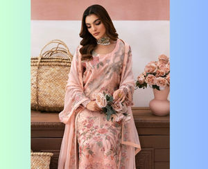 Colección Ssumaira Luxury de Chifón Bordado 2024 Vol 01 ARZOO Salwar Kameez Casual de Invierno para Mujer, Hecho con Chifón Premium Ramsha - Product Image 3