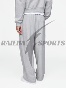 Pantalon ample unisexe en coton, coupe droite, style jogging, tendance et de qualité supérieure - Product Image 4