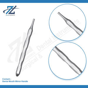 Mango de espejo de boca Dental desmontable reutilizable Manual de acero inoxidable Grado A + Garantía de 1 año Hecho en Pakistán - Product Image 3