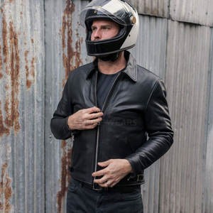 ออกแบบเองได้ แจ็คเก็ตหนังมอเตอร์ไซค์คุณภาพสูง ระบายอากาศได้ดี สำหรับฤดูหนาว ไซส์พลัส แขนยาว แบบยูนิเซ็กซ์ - Product Image 4