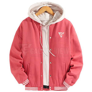 Chaqueta Universitaria Personalizada al por Mayor para Hombre, Chaqueta Universitaria con Cuello Alto para Uso en Exteriores - Product Image 1