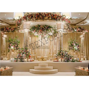 ชุดตกแต่งมณฑปงานแต่งงานแบบอินเดียสุดหรู กำลังเป็นที่นิยม มณฑปไฟเบอร์แบบสามเสา Mastani มณฑปงานแต่งงานแบบสามเสา รุ่นล่าสุด นิวเม็กซิโก - Product Image 1