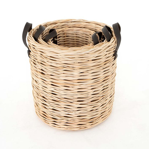 <b>Rattan</b> <b>Baskets</b> <b>Storage</b> (Set of 3) Best Price for Container Home Decoration Wholesale Handicraft Vietnam - Product Image 3