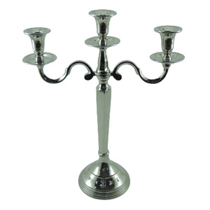 Nuevo soporte decorativo de 5 brazos para velas de Metal, soporte de pilar de vela de Color níquel plateado para decoraciones navideñas y de boda - Product Image 3