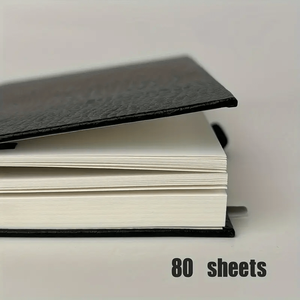 Cuaderno de bocetos de tapa dura negra de alta calidad con textura de piel de cocodrilo de alta calidad A6 A5 A4 - Product Image 4