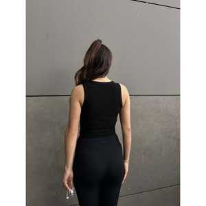 Soutien-gorge de sport à col halter en tissu ottoman - Product Image 3