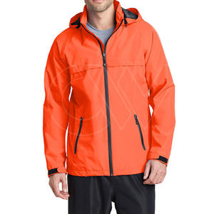 Transpirable Impermeable a prueba de viento Cremallera completa Casual deportes al aire libre Chaqueta para hombres - Product Image 1