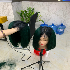 วิกผมบ๊อบสำหรับผู้หญิงผิวดำช่อผมมนุษย์แท้เวียดนามหลายสี - Product Image 3