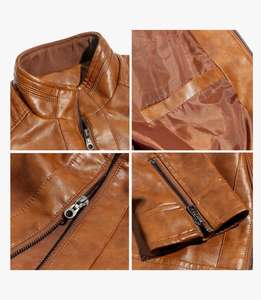 Les meilleures vestes en cuir décontractées de haute qualité pour hommes avec logo personnalisé et veste en cuir uni de toutes les couleurs Pure Plus pour hommes - Product Image 2