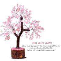 Arbre en quartz rose naturel fait main, pierres de guérison, 300 perles, cristal, bonsaï, amour spirituel, décoration intérieure, cadeaux Feng Shui, vente en gros