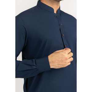 Chemises non cousues Vision Ember en tissu popeline infroissable, teint uni, mélangée - Product Image 5