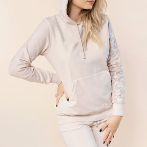 Sudadera con capucha básica de algodón y poliéster para mujer, sudaderas con capucha sublimadas estampadas de invierno, sudaderas con capucha de manga larga para gran oferta - Product Image 1