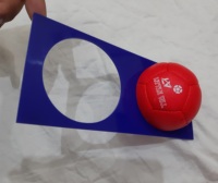 Ensemble complet de boules de boccia de haute qualité en cuir synthétique, kit d'arbitre incluant 6 boules rouges, 6 bleues, 1 blanche, une pagaie et un ruban à mesurer