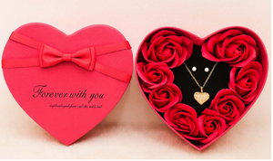 Caja de Flores de Plástico Roja en Forma de Corazón, Hecha a Mano, Romántica, Directo de Fábrica, Regalo de Acción de Gracias, Conservada para Anillo, 2026 Cosmic - Product Image 3