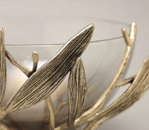 Bol de service de mariage moderne poli chocolat lavable au lave-vaisselle pour les fêtes et les fêtes de restaurants - Product Image 3