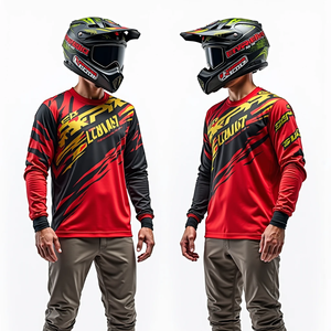 Camiseta de Motocross Transpirable de Manga Larga para Hombre, Jersey de Motocross, Ajuste Personalizado, Cómodo para Conducir, Ropa Deportiva de Carreras - Product Image 2