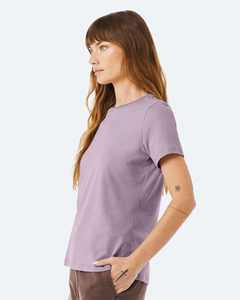 Camiseta de manga corta relajada 6400 para mujer, camiseta transpirable de punto de manga corta de algodón 100% para mujer - Product Image 6