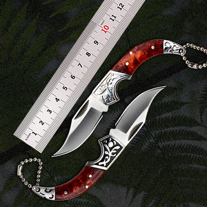 Couteau pliant portable en acier inoxydable de luxe en gros de haute qualité personnalisable ODM OEM pour l'extérieur Mini couteau Couteau à fruits - Product Image 3