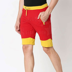 Pantalones cortos de gimnasio de primera calidad para hombre, pantalones cortos deportivos transpirables de secado rápido para entrenamiento y entrenamiento atlético, patrón sólido, tejido no tejido - Product Image 3