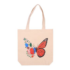 Bolso Tote de Lona Estilo Bohemio con Diseño de Mariposa - Product Image 4