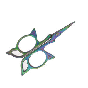 Ciseaux à broder multicolores de qualité industrielle avec manche en métal en acier inoxydable à bord lisse - Product Image 4
