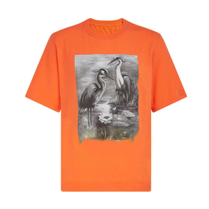 Tùy Chỉnh Biểu Tượng Đồ Họa O-Cổ Người Đàn Ông T-Shirt Giản Dị 100% Cotton Quá Khổ Mô Hình Cần Cẩu Ngắn Tay Áo - Product Image 4