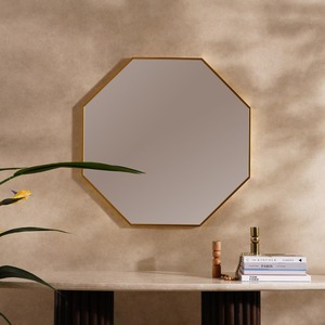 Lujoso espejo de pared redondo que agrega sofisticación de brillo y estilo artístico moderno a cualquier espacio del hogar o habitación de diseñador - Product Image 5