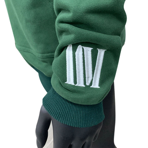 Veste sweat-shirt zippé intégral en coton pour hommes, sweat à capuche Streetwear avec logo brodé surdimensionné pour l'automne personnalisé OEM - Product Image 4