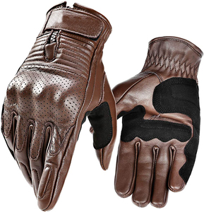 Gants en cuir de moto d'été de haute qualité Conception perforée respirante durable pour l'équitation en plein air - Product Image 6