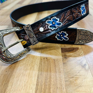 Ceinture pour homme en cuir de vache véritable, boucle automatique en alliage léger vintage, longueur personnalisée, exportateurs indiens en gros - Product Image 3