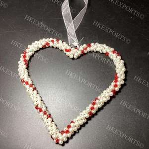 เครื่องประดับต้นคริสต์มาสประดับลูกปัดหลากสีที่ทำด้วยมือของตกแต่งวันหยุดช่าง - Product Image 6