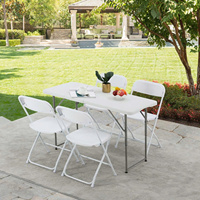Chaise Pliante Moderne Blanche Métal Léger Empilable pour Jardins et Plages